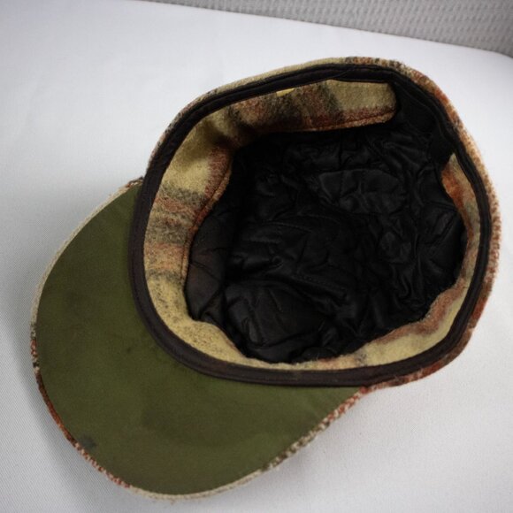 Wool Plain Tweed Hunting Insulated Hat Vintage 1980's - Picture 7 of 8